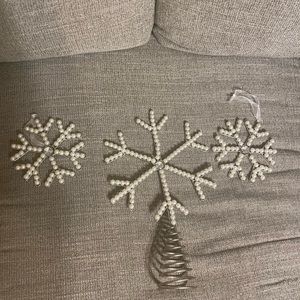 Snowflake Christmas tree topper